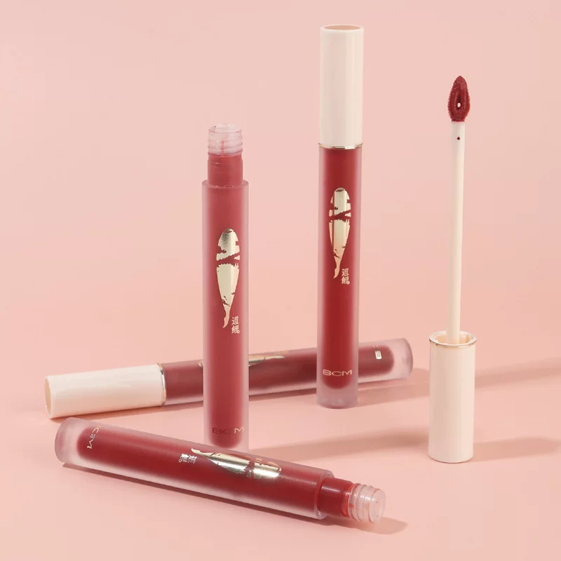 BCM Daolisi Yun Перо губная помада-блеск Velvet Matte Молочный чай Гнилой помидор Блеск губ оптом Dropshipping