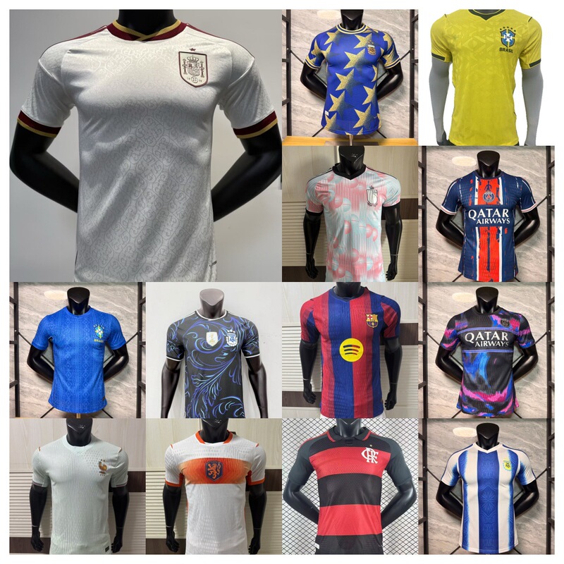 Player Version 2026 World Cup Jersey Netherlands Brazil Home 2425 Jersey Real Madrid Chelsea Barcelona Football Shirt