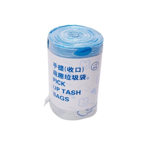 抖音体验分福利品代发）小兔子印花手提抽绳家用加厚垃圾袋100支|undefined