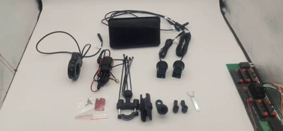 with Front and Rear – Motorcycle driving recorder - host-camera-gps-wired-controller