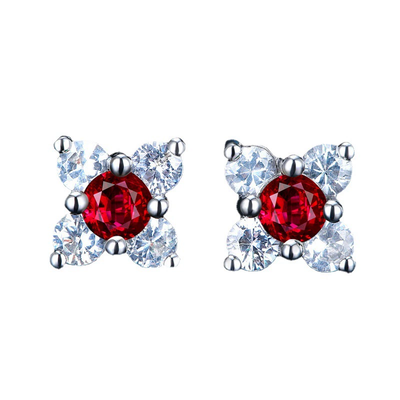 臻荣 Zirconium, серьги, Aliexpress, цветы, европейский стиль