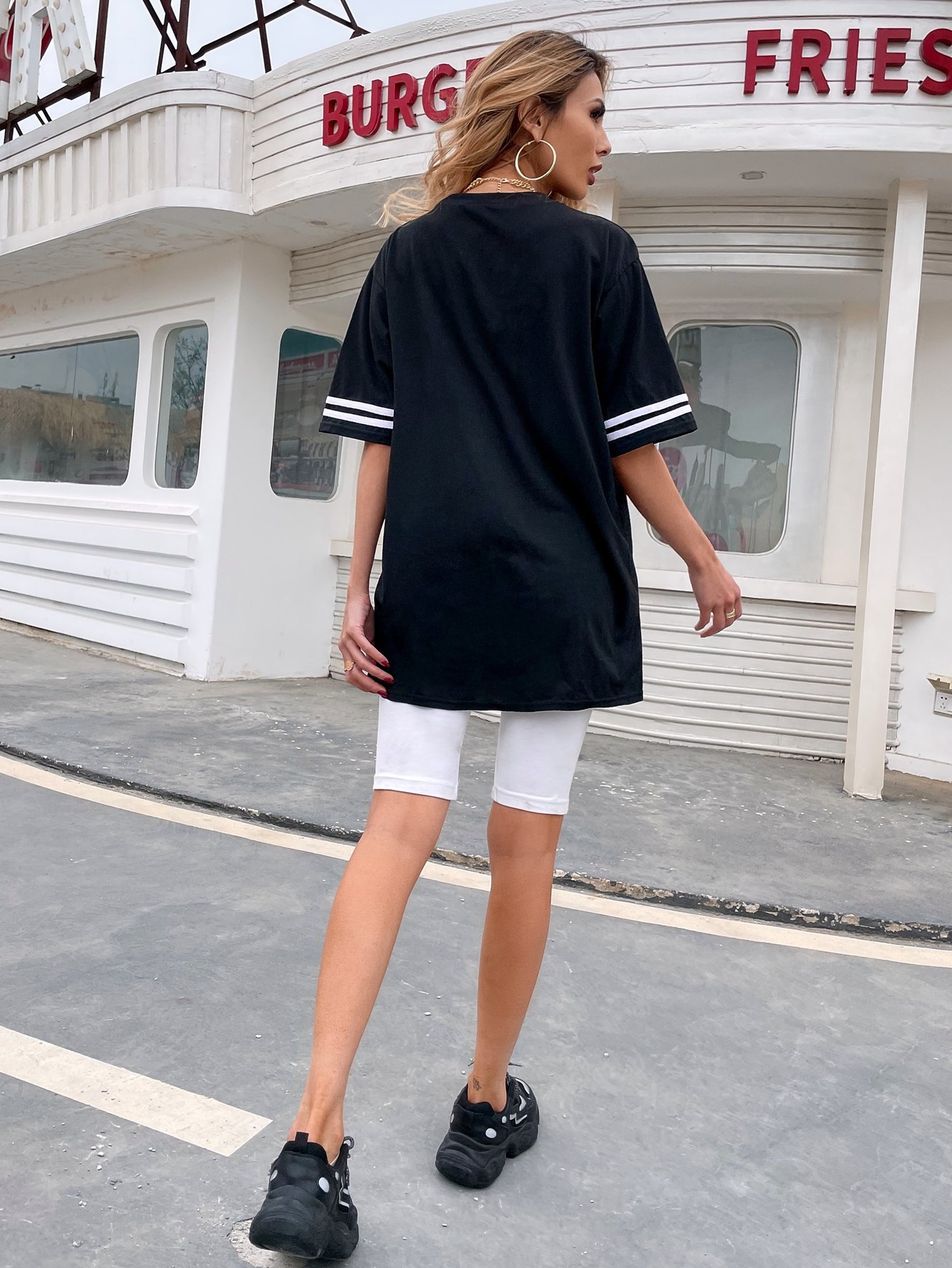 Round Neck Printed T-Shirt NSJM80533