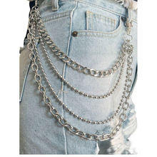 U 28642 Skull chain punk hip hop waist chain �������������