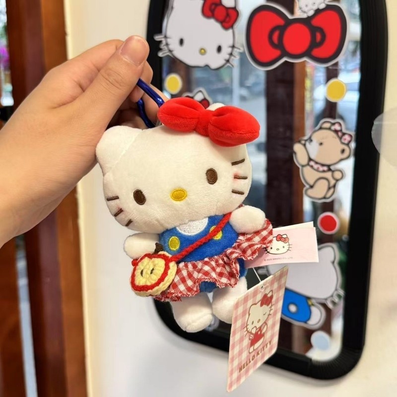 苹果挎包大摆裙kitty挂件新款哈喽kitty包包挂饰kt猫送闺蜜礼物女|undefined