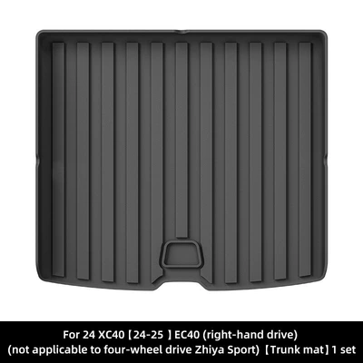 Modelə uyğun ayaqaltı Right-Hand Drive Car Floor Mats - 24-volvo-xc40-left-hand-drive24-25-ec40-right-hand-drive-trunk-mat-not-applicable-to-four-wheel-drive-zhiya-sports-edition