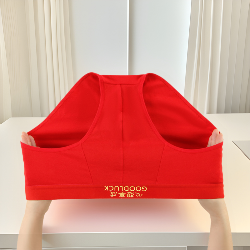 Pantalones de hombre casadas, algodón, cintura transpirable y cómodas, pantalones de triángulo, transferencia roja china, pantalones rojas grandes.