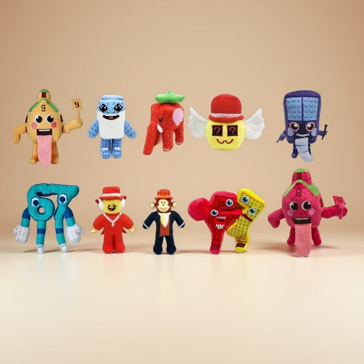 跨境新品Steal a Brainrot plush 机顶盒9号房子毛绒公仔创意玩具