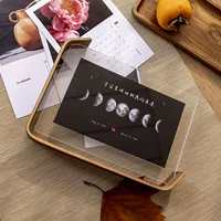Двусторонняя акриловая фоторамка с натуральным деревом, DIY, несколько размеров (6", 7", 14×21 см)