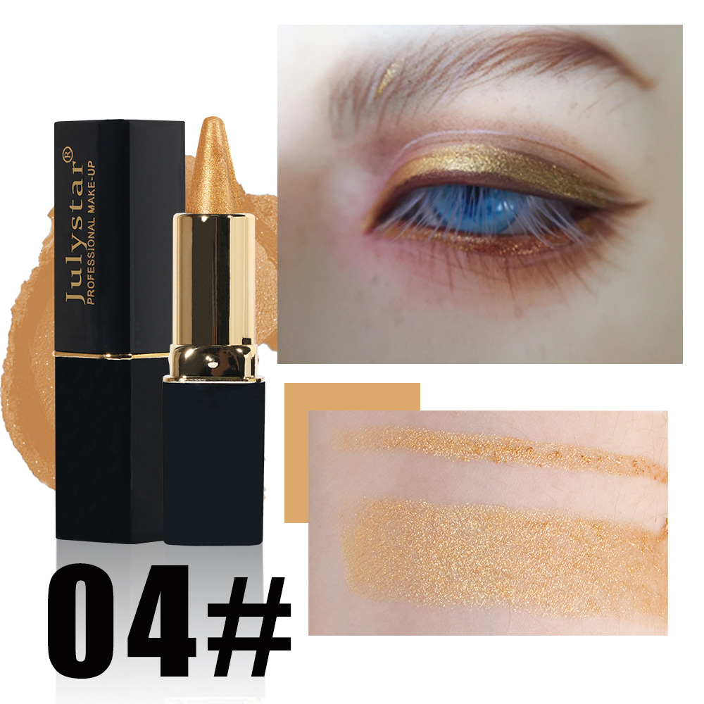 Julystar's new rich and colorful natural waterproof eyeliner gel is easy to apply, dries quickly and provides long-lasting moisture undefined