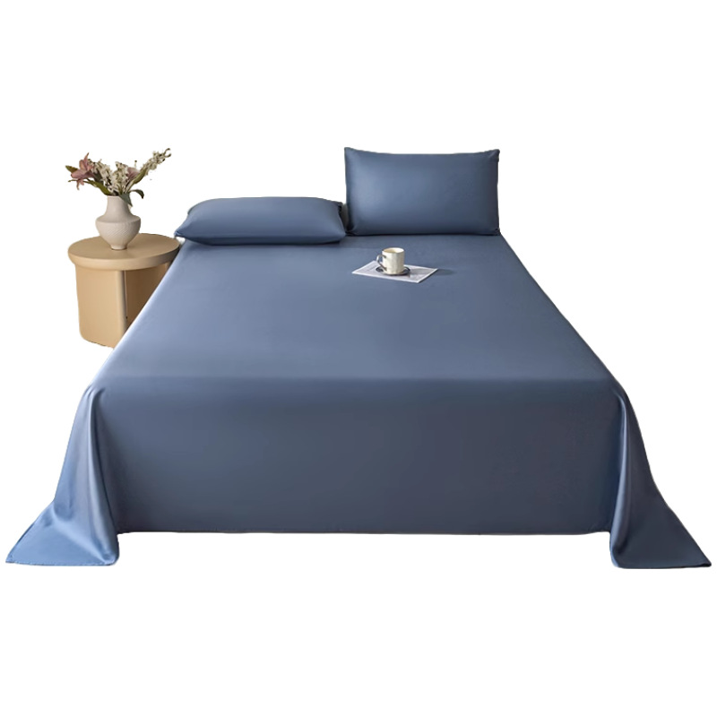 Sábana de verano de seda de una sola pieza de seda de hielo de sueño desnudo sedoso de verano, juego de tres piezas de dormitorio de estudiantes individuales 2025 nuevo