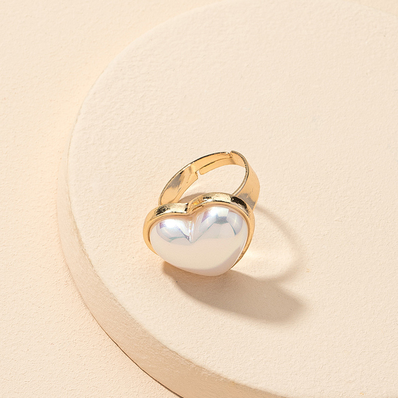 Bague Coeur Perle De Mode display picture 3