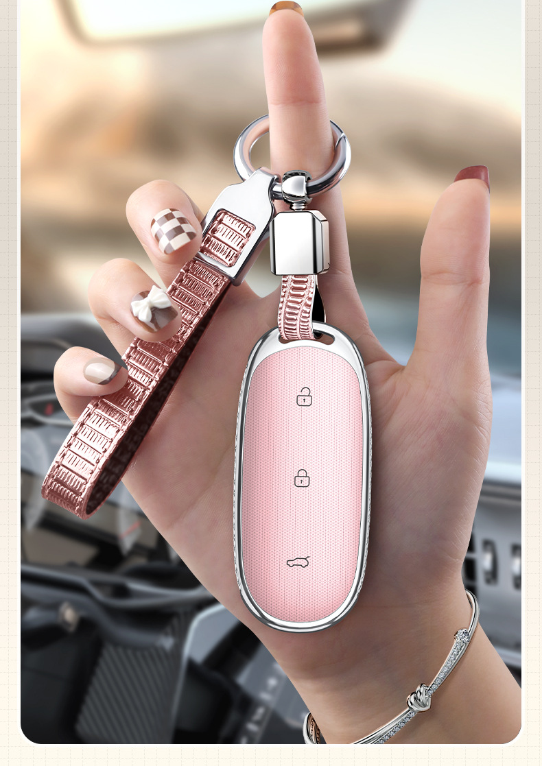 For Li Auto L9 Key Case L8 L7 Car Key Protective Shell Buckle