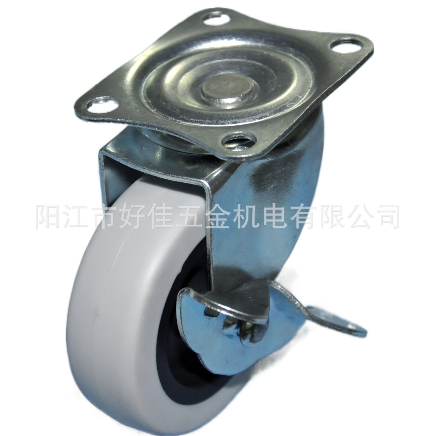 源头工厂产品75X25mm平板边刹TPR不伤在面家具脚轮设备脚轮