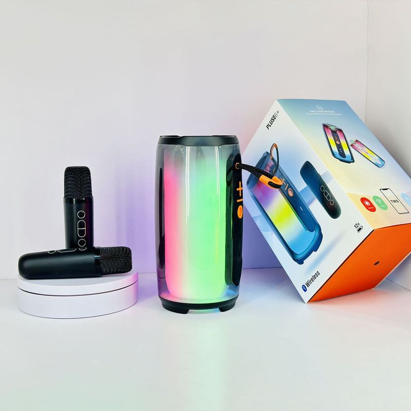 pulse6+脉动6蓝牙音响七彩呼吸氛围灯全屏炫彩呼吸灯K歌话筒一体|undefined