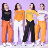 Квадратная танцевальная одежда весна и лето хлопок новая часовая группа фитнес -танце