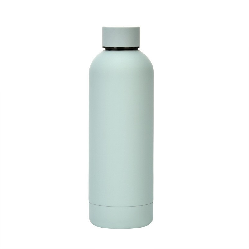 Botella de goma transfronteriza de color sólido 304 taza de aislamiento de acero inoxidable portátil al aire libre hervidor deportivo
