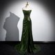 French Evening Dress Women's 2024 New High-end Sense Slim-fit Slimming Morning Robe Bride Toasting Dress High-end Light Luxury Niche