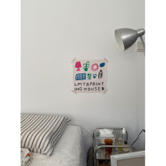 [随手画]insイラストデザイナー芸術カフェのホームウォールステッカー装飾画芯ポスター