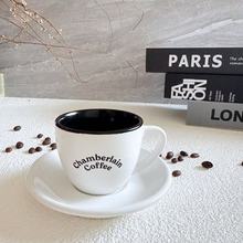 定制陶瓷咖啡杯碟套装卡布奇诺儿童水杯套装色釉水杯