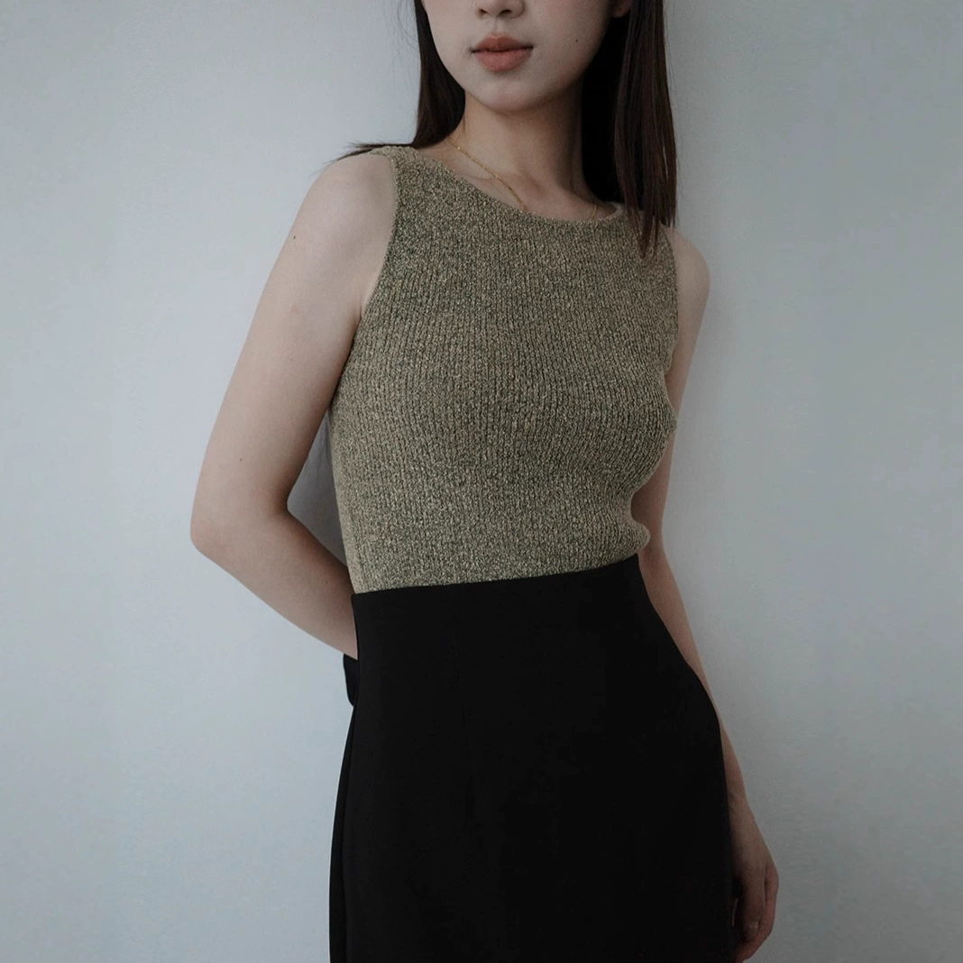 Высококачественный новый японский ретро модный вязаный жилет для похудения, повседневный темпераментный топ