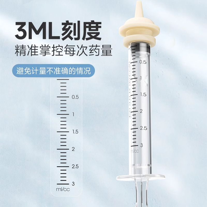 Alimentador de Medicina de gato alimentación de agua Escala de mascotas jeringa alimentador de medicina perro tubo de empuje suministros de aguja de alimentación de agua