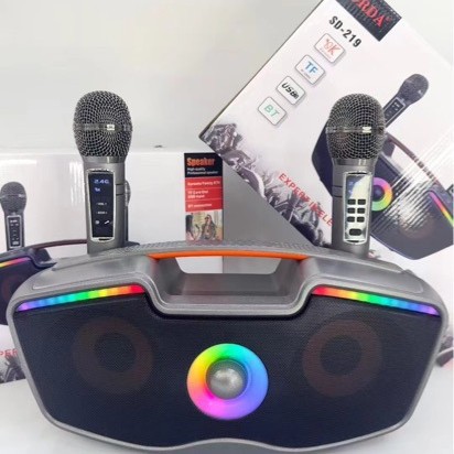 Sd219 Wireless Bluetooth Speaker Handheld Microphone Double Chorus Family Karaoke Machine All-In-One Taiwan Popular Sdrd