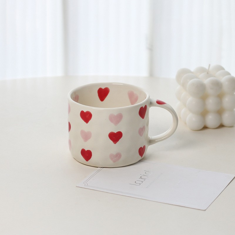 Original ins pintado a mano amor Taza de cerámica personalizada Linda taza de café taza de avena taza de desayuno taza al por mayor