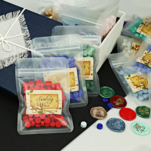 Yaqi octagonal fire paint seal wax particles small bag sealing wax particles 100 sealing wax 130 colors