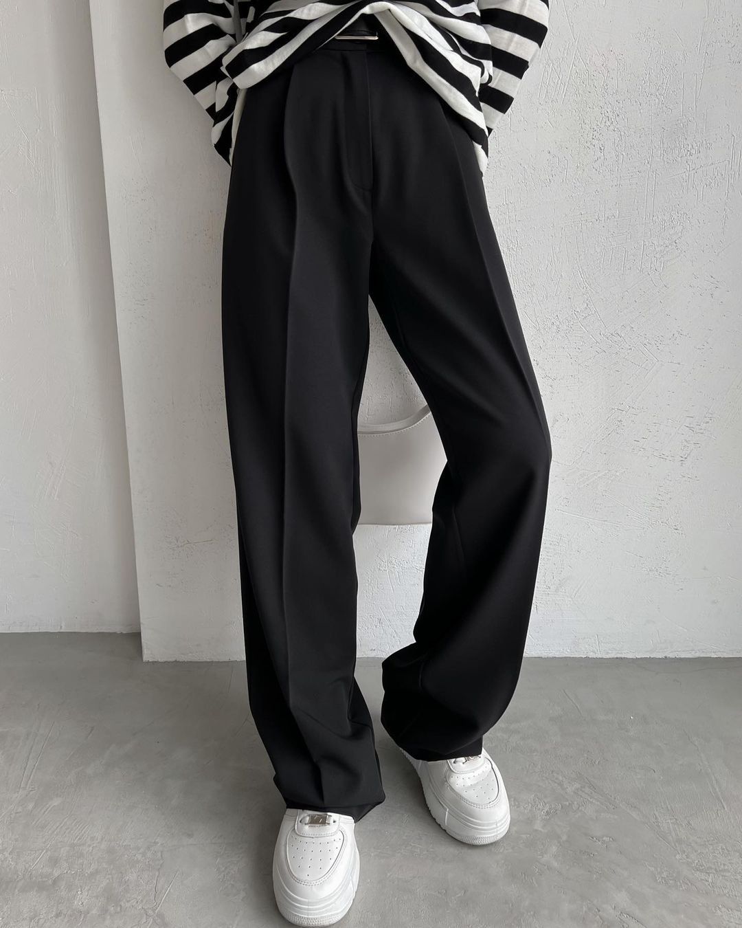 Pantaloni da donna a gamba dritta per ufficio e tempo libero_voghion.com