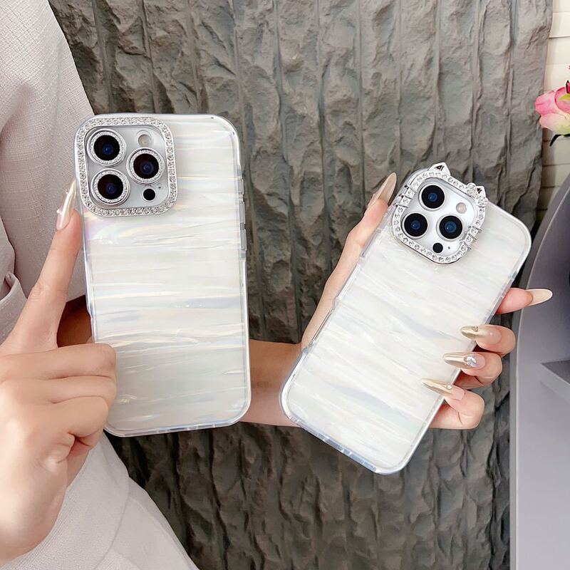 Colorful Shell-Patterned Acrylic Suitable for Apple 1314 Fashion Phone Case, Cartoon Cute Style for Apple 15Pro Colorful Shell-Patterned Acrylic Suitable for Apple 1314 Fashion Phone Case, Cartoon Cute Style for Apple 15Pro