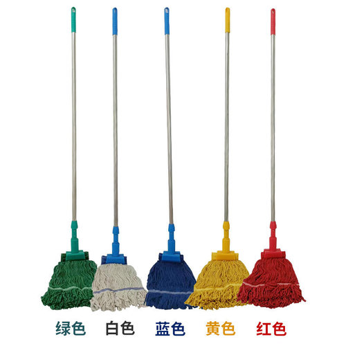 Retractable hand-washable household mop cotton mop old-fashioned replaceable mop head cloth cover hotel mop