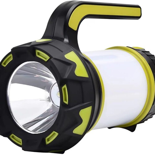 Large floodlight outdoor multi-functional camping portable lamp USB rechargeable emergency strong light searchlight with output