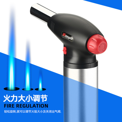 Manufacturer wholesale portable direct cigar flame gun welding gun barbecue lighter igniter ignition gun outdoor moxibustion