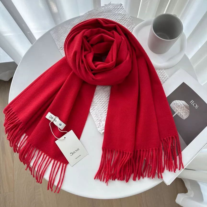 Demi‑season warm cashmere scarf, universal cloak wrap, 200 cm, 250 g, many colors