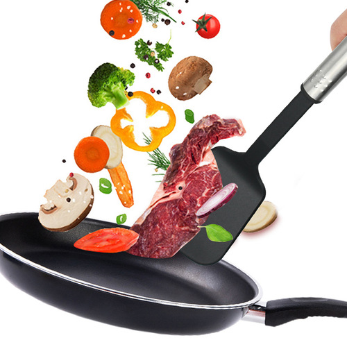 Wholesale Nylon Stainless Steel Home Kitchen Spatula Spoon Set Cooking Utensils Complete Kitchen Tools Cooking Kitchen Equipment