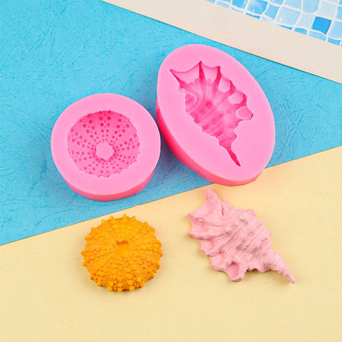 Ocean Series Pearl Sea Snail Shell Sea Shell Silicone Mold Ocean Creatures Fondant Baking Mold Factory Direct Sale
