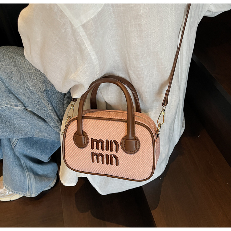 Women's bag 2025 Summer New style trendy and stylish small square bag, Boston retro hand-held pillow bag, single-shoulder crossbody bag undefined
