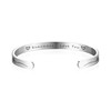 C -shaped opening plane titanium steel bracelet source manufacturer wholesale engraved word Remember I love you