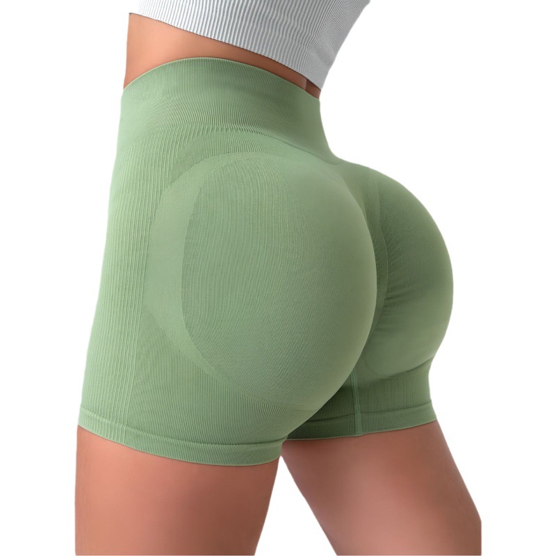 Muyao High-Waisted Quick-Dry Breathable Yoga Shorts for Women, Running Sports Fitness Shorts, Peach Butt Yoga Shorts, Cross-Border
