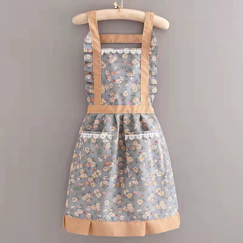 Ерaсeable фартук Erasable Apron with Suspenders, дышащий маленький костюм принцессы для подготовки пищи на работе