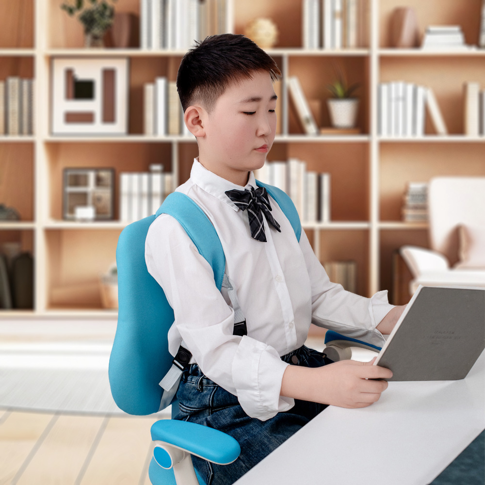 Children's Learning Chair Can Be Lifted and Adjusted to Correct Sitting Posture Back Chair Primary School Student Desk Chair Home Writing Chair