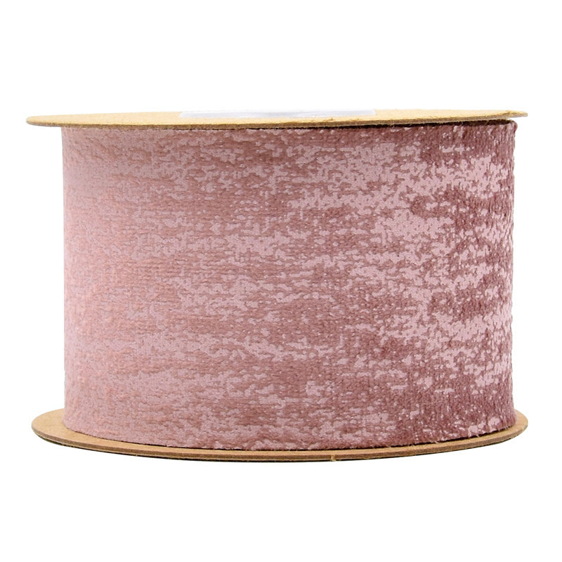 Nuevo color de contraste transfronterizo de tela de terciopelo de gamuza flores de regalo embalaje material de arco hecha a mano DIY cinta 5 metros