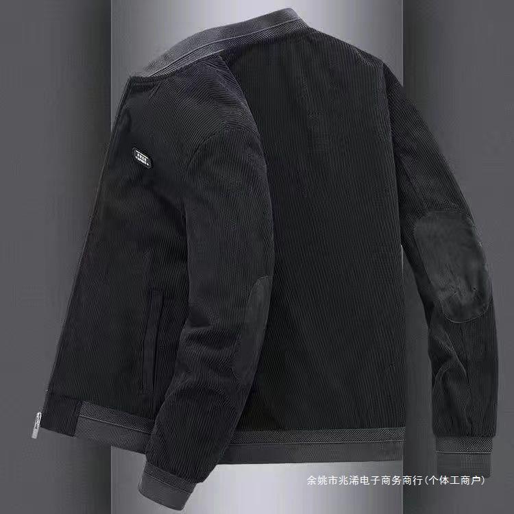 Demi-season corduroy baseball trend retro casual jacket