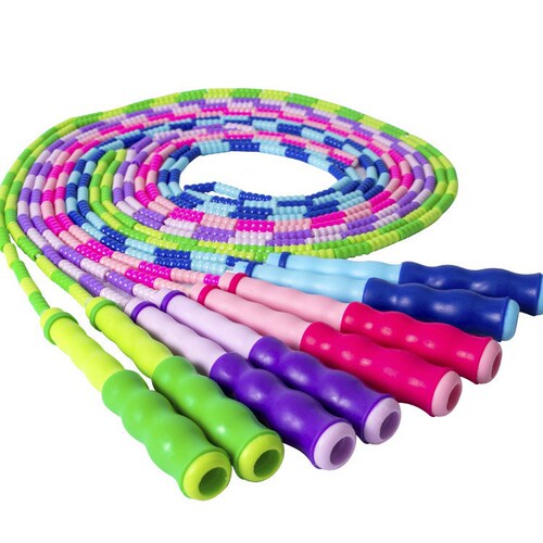 Fancy bamboo knot skipping rope for adults, children, primary and secondary school students, girls kindergarten, fancy bamboo knot skipping rope