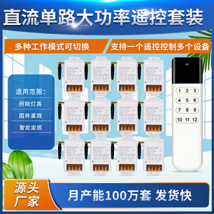 High-Power 12V-48V Water Pump Intelligent 30A One-Way Controller Switch City Exhibition Hall Lighting Wireless Remote Control