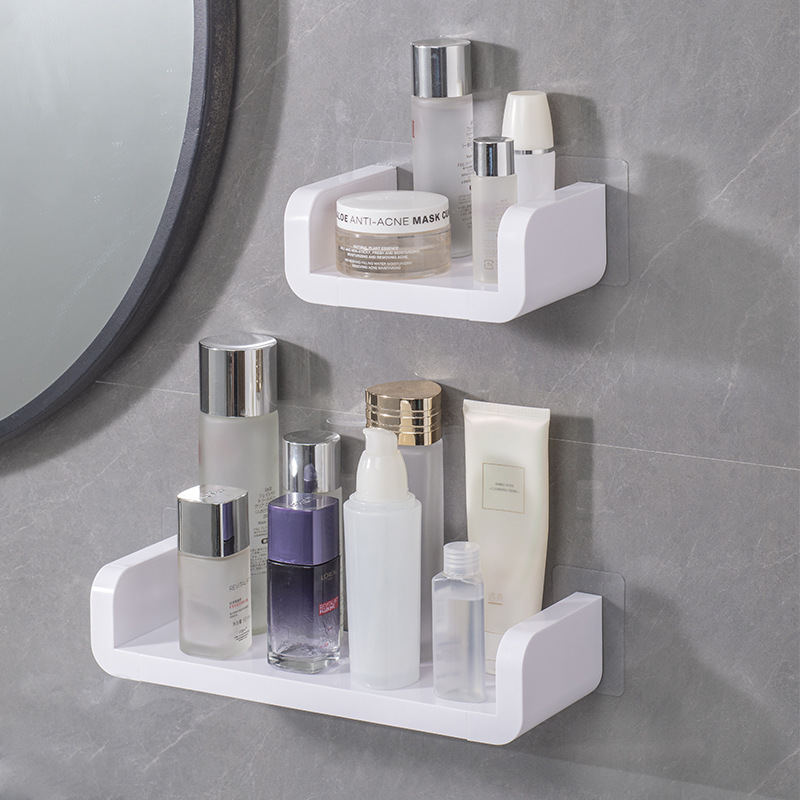 Estante de almacenamiento para baño sin agujeros en cinturones de plástico avopp© наст Niem Es