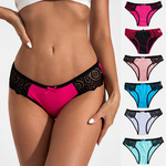 跨境专供性感蕾丝女士内裤舒适透气收腹提臀欧美三角裤女外贸现货