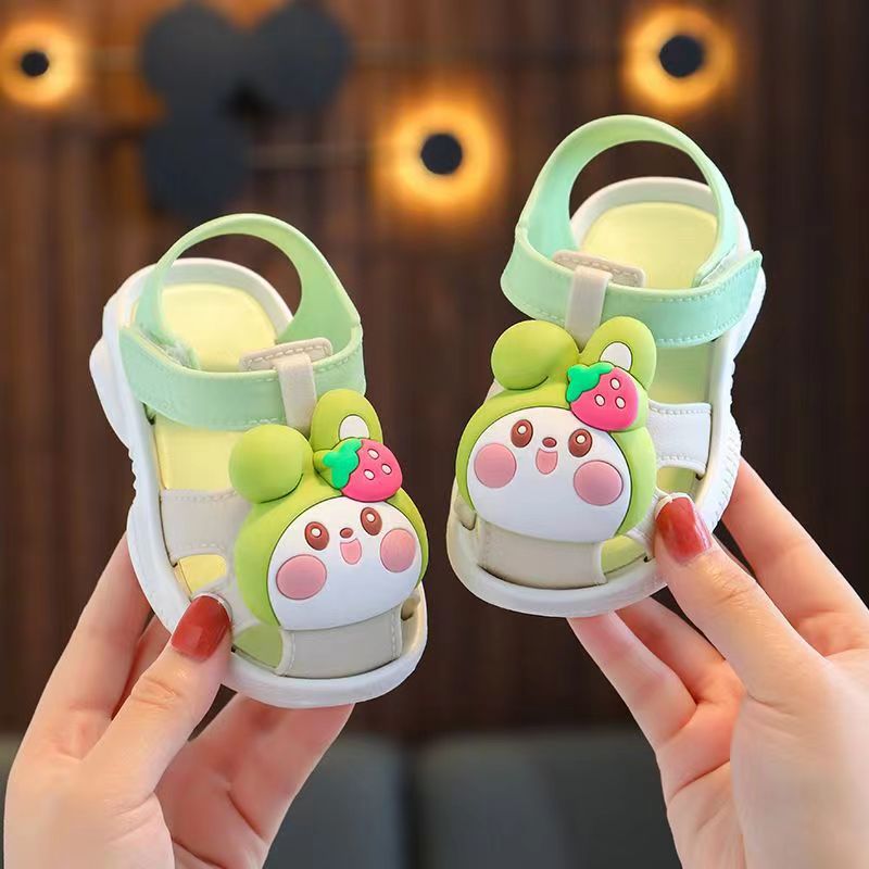 2023 neue Baby-Kleinkind-Laufschuhe mit kollisionssicherer Zehenkappe, rutschfester und supersüßer weicher Cartoon-Sohle für den Außenbereich_voghion.com