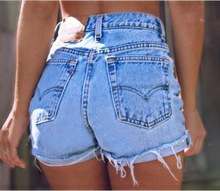 The new summer high-waisted denim shorts for womenٴѝ