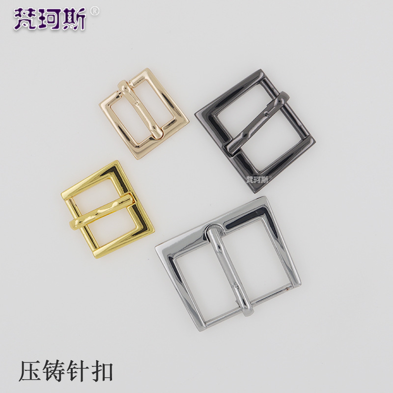 Spot ropa, equipaje, accesorios de hardware, hebilla de aguja trapezoidal, hebilla de cinturón de aleación de zinc, hebilla de aguja, hebilla de zapato de metal, hebilla de ajuste de correa de hombro